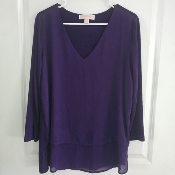 Michael Kors Purple Blouse Top - Picture 1 of 1